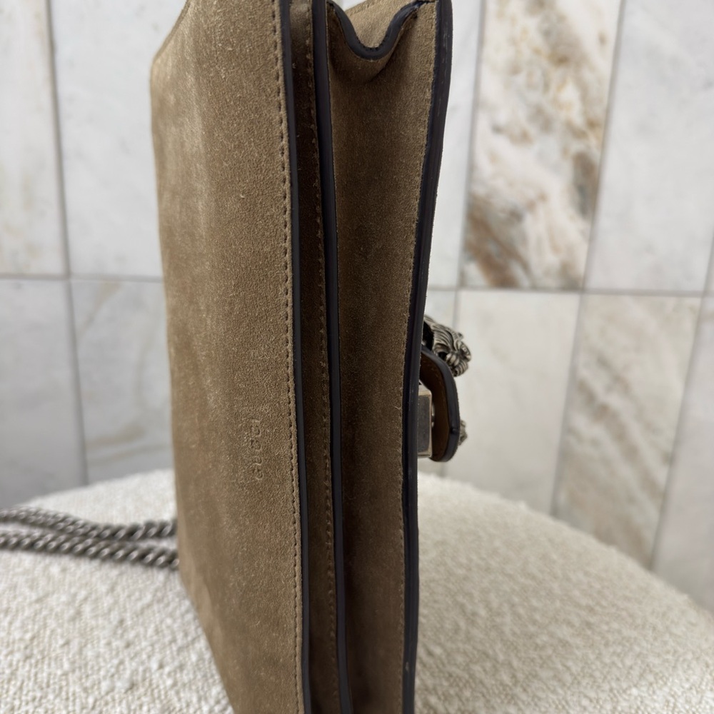 Gucci Dionysus Small taupe Suede/leather Shoulder Bag - Picture 4 of 6